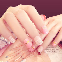 PINK NUDE FANCY NAILS