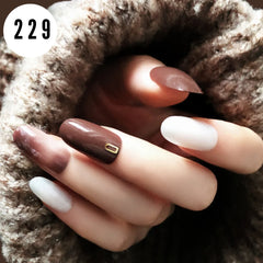 BROWN MARBLE NAILS