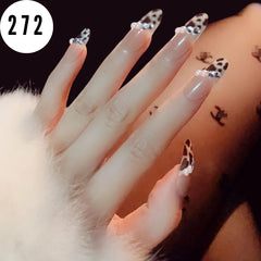 TRANSPARENT CHEETAH NAILS
