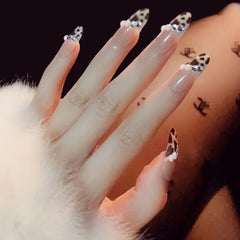 TRANSPARENT CHEETAH NAILS