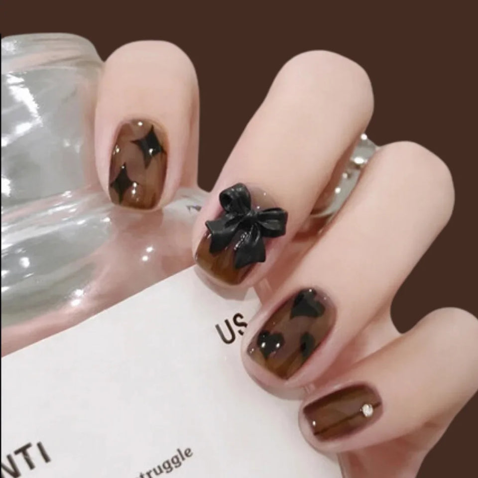 BLACK COLOR NAILS