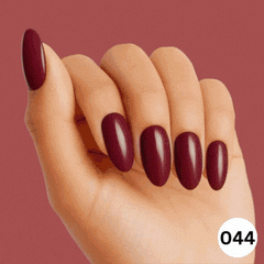 MAROON MEDIUM GLOSSY NAILS