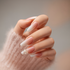 PEACHY BOWTIQUE NAILS