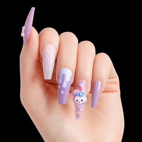 AMETHYST BUNNY BOW BLISS