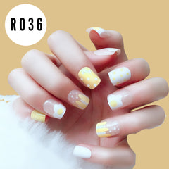 YELLOW EGG NAILS  - R036
