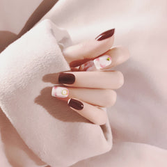 PEARL MARBLE NAILS - R052