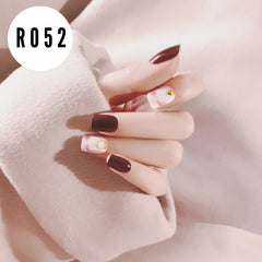 PEARL MARBLE NAILS - R052