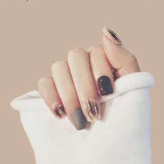 SKETCH GLITTER NAILS - R076