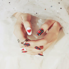 RED HEART AND WHITE NAILS - R077