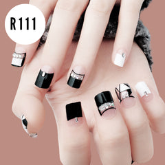 NUDE PEARL GLITER NAILS- R111