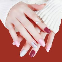 LIGHT AND DARK PINK NAILS- R120